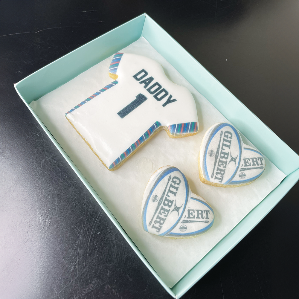 England rugby shirt Father's Day Biscuits