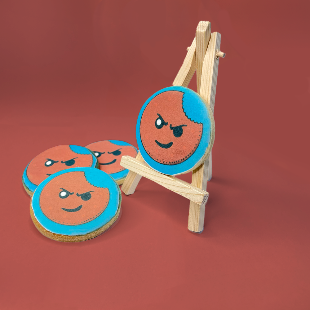 Branded Circle Biscuits - 6.5cm or 8cm