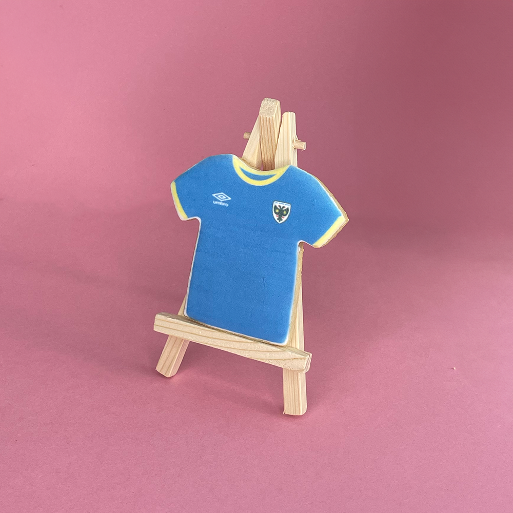 Custom Football or Rugby Shirt Biscuits