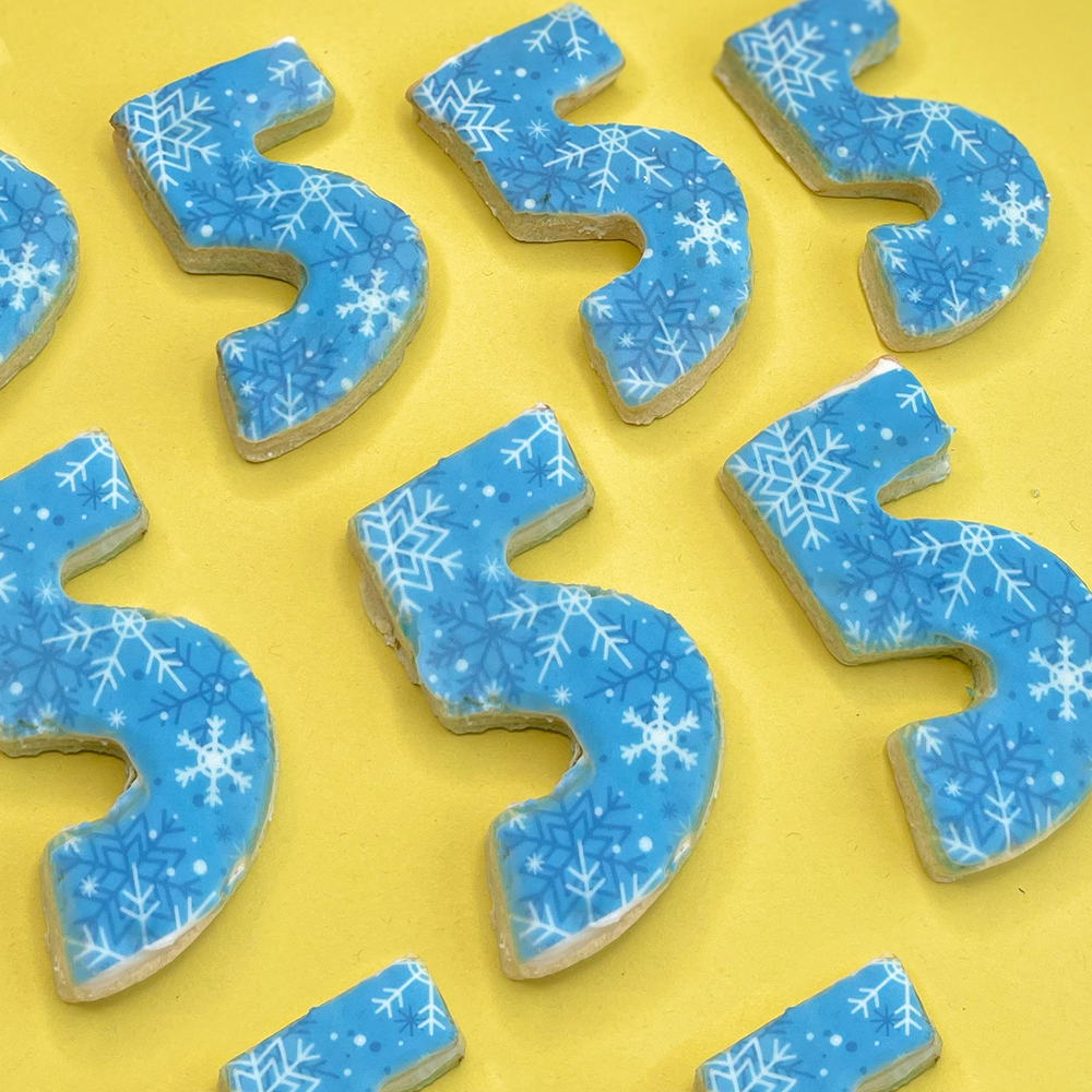 Birthday Age | Patterned Number Biscuits