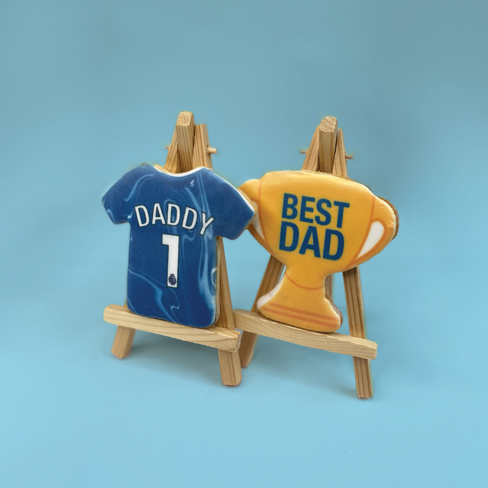 Chelsea football shirt Father's Day Biscuits