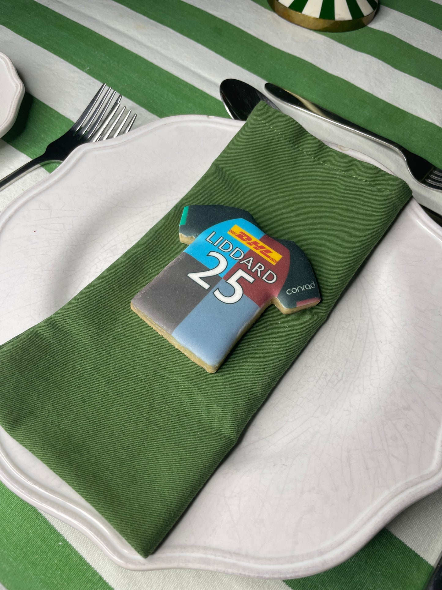 Custom Football or Rugby Shirt Biscuits