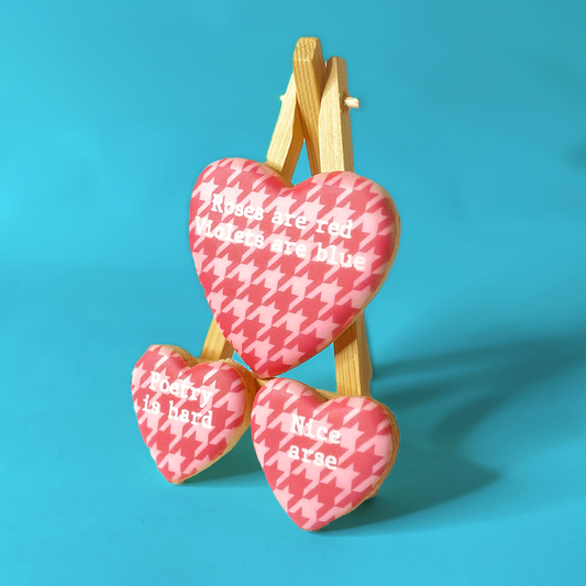 Cheeky Roses Are Red Valentine's Biscuits