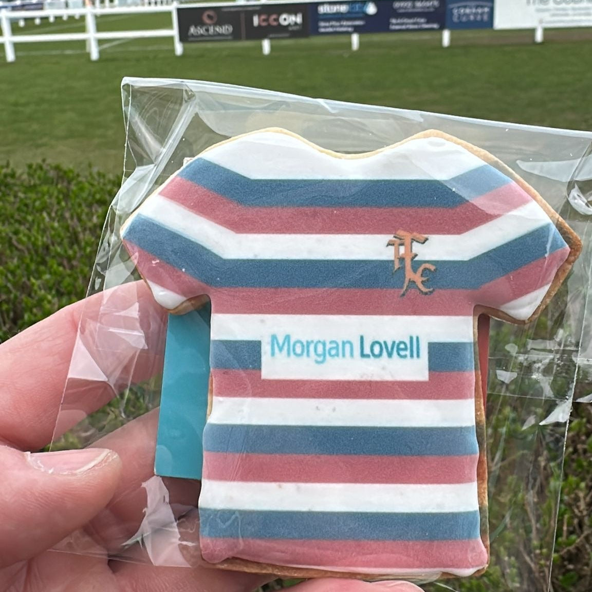 Custom Football or Rugby Shirt Biscuits